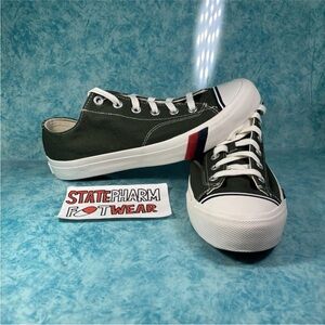 Keds Pro Keds Dark Green Canvas Retro Low Top Shoes Sneakers Men’s Size 9.5